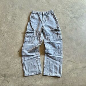 H&M WIDE LEG CARGO JEANS